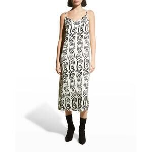 RHODE Carina Printed Sleeveless Midi Dress In Dreamer